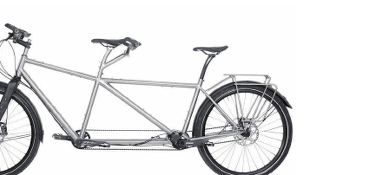 Titanium tandem bicycle