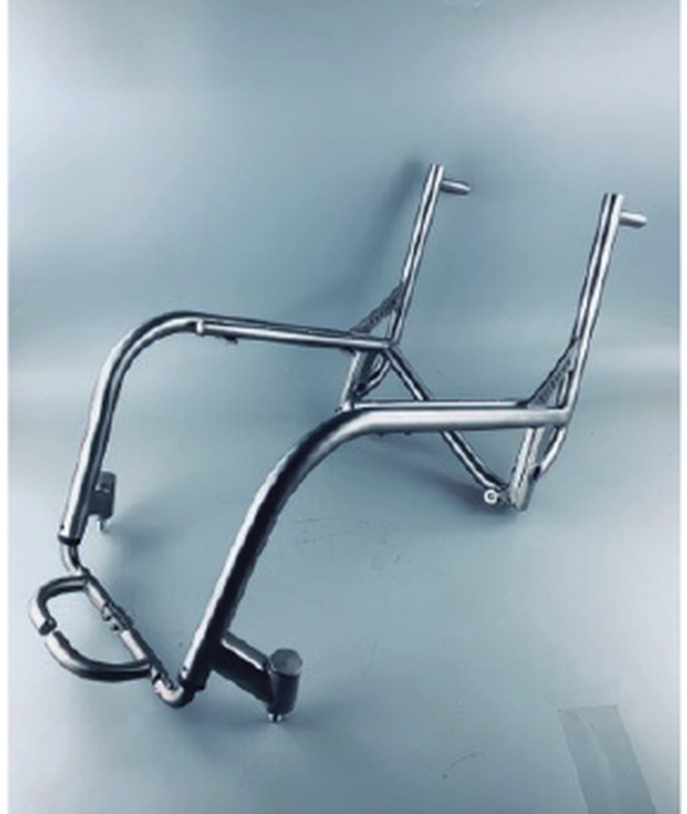 Titanium wheelchair frame